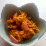 かぼちゃの煮物リメイク☆りんごのサラダ